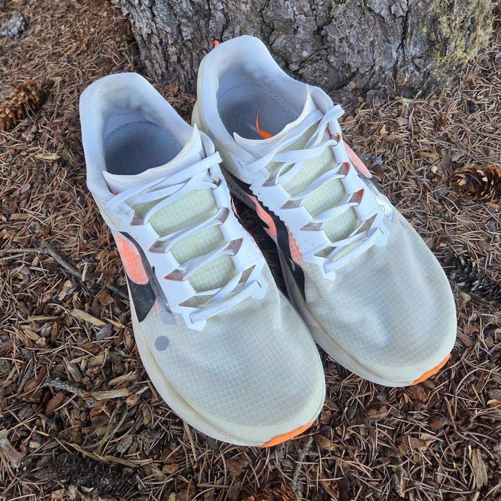 Nike Men's ZoomX Ultrafly Trail Sz 11.5 White and Orange 🧡